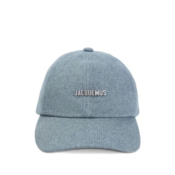 Jacquemus Women Gadjo Denim Baseball Cap With Logo Plaque - Picture 1 of 3